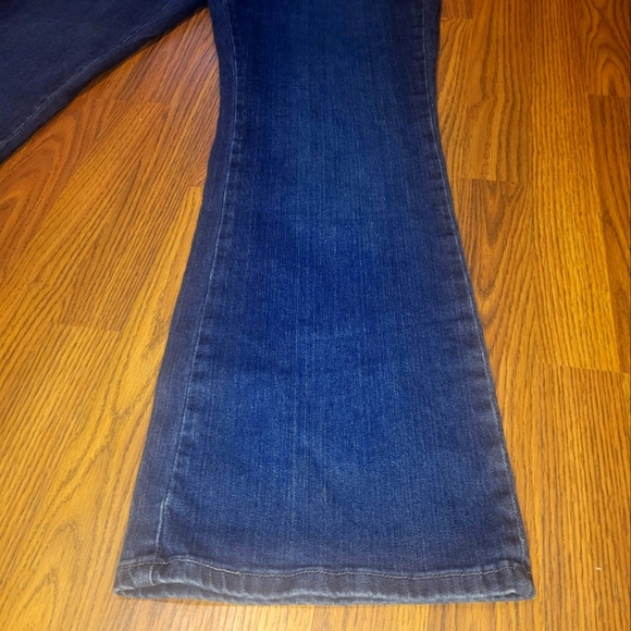 Lee Bootcut Relaxed Fit Jeans Women’s 14 Long At the Waist Stretch YKK Zip A86 - Picture 2 of 12